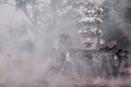 GAOZHOU, CHINA Ã¢â¬â CIRCA MARCH 2019: Nian Li a unique traditional festival holds in the west of Guangdong Province, China.